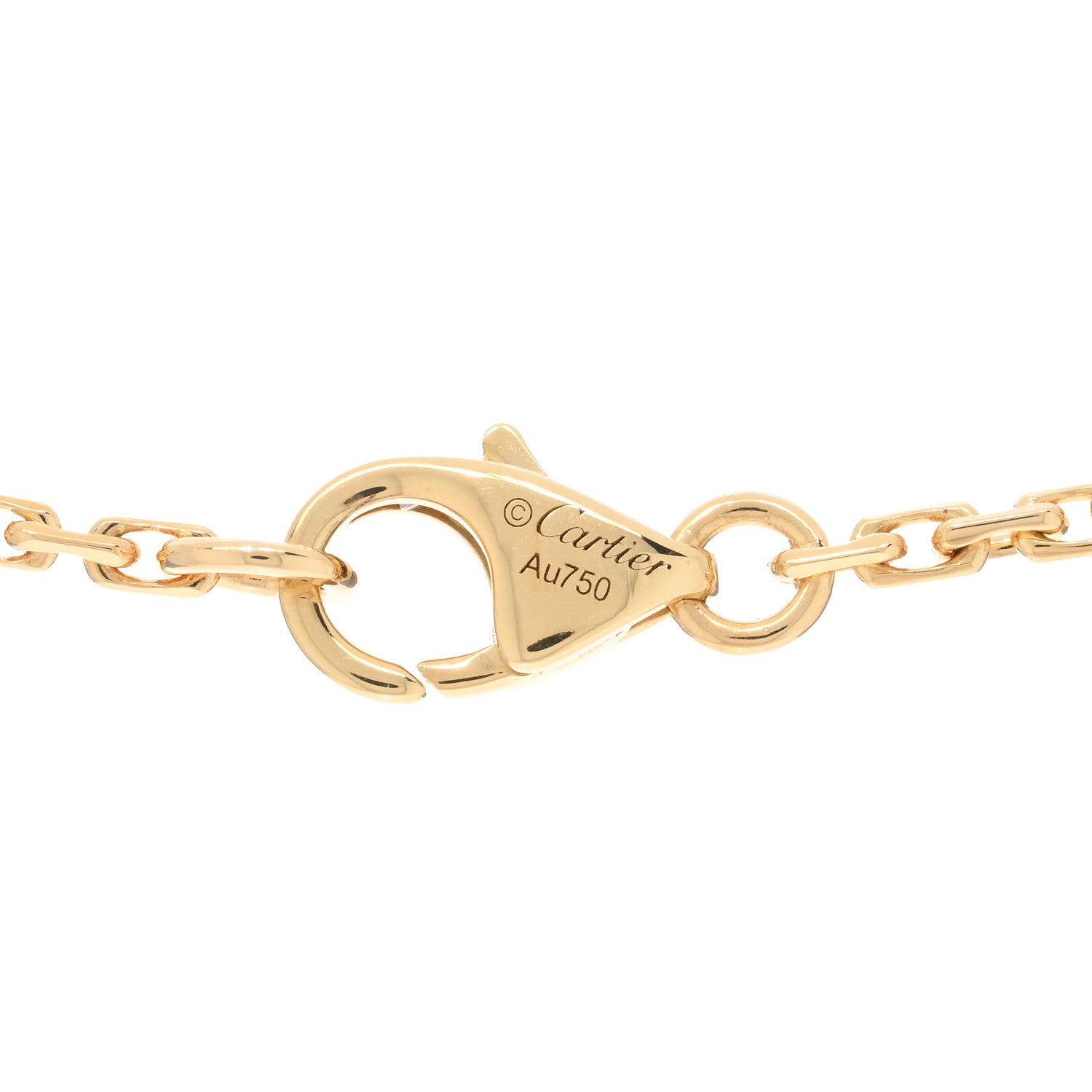 Cartier 18K Pink Gold Diamond Interlocking LOVE Necklace 3 of 3
