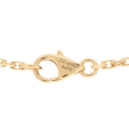 Cartier 18K Pink Gold Diamond Interlocking LOVE Necklace 3 of 3