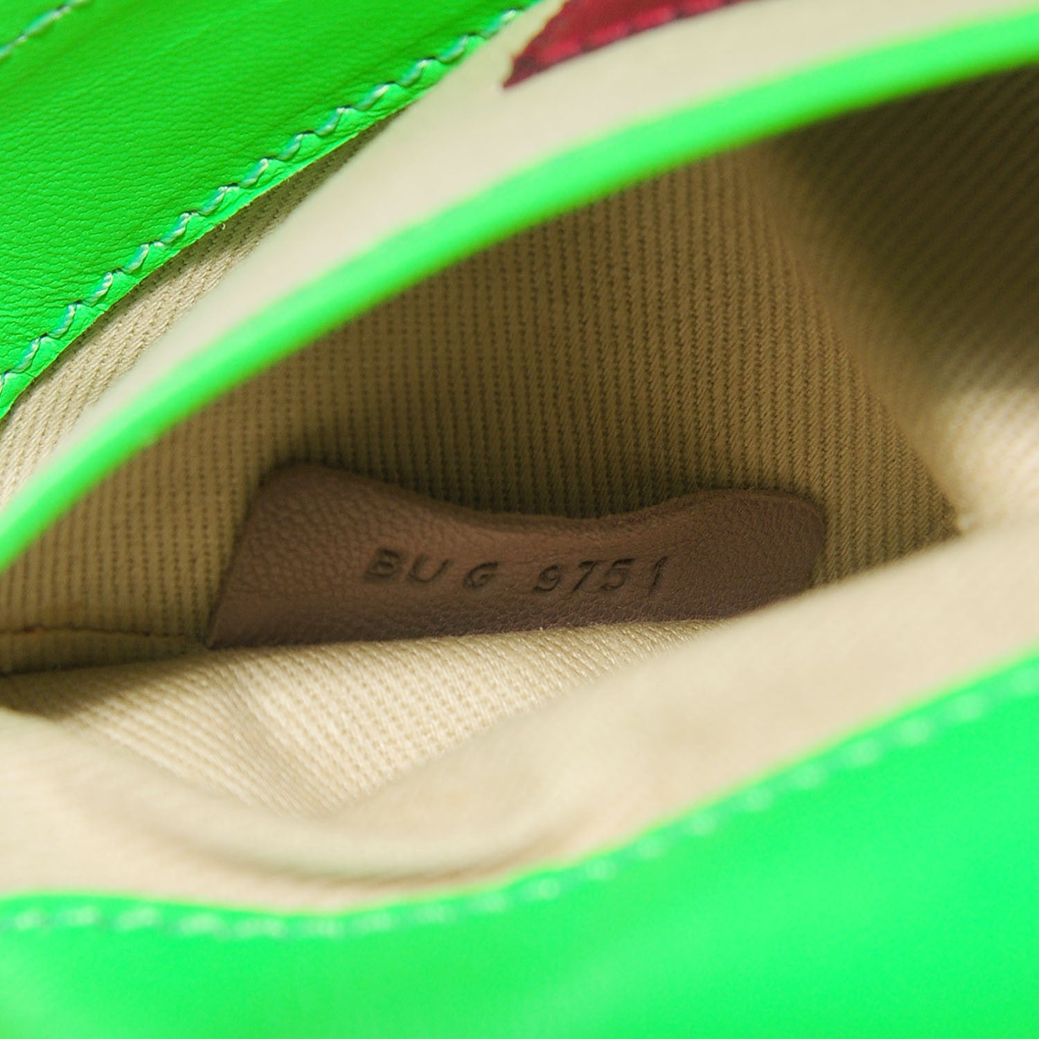 Valentino Garavani Nappa Va Va Voom Shoulder Bag Green Fluo 7 of 7