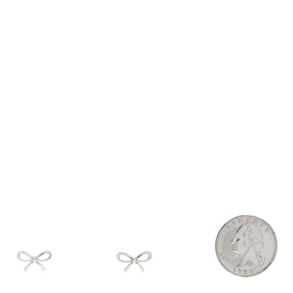 Tiffany Sterling Silver Bow Earrings 2 of 5