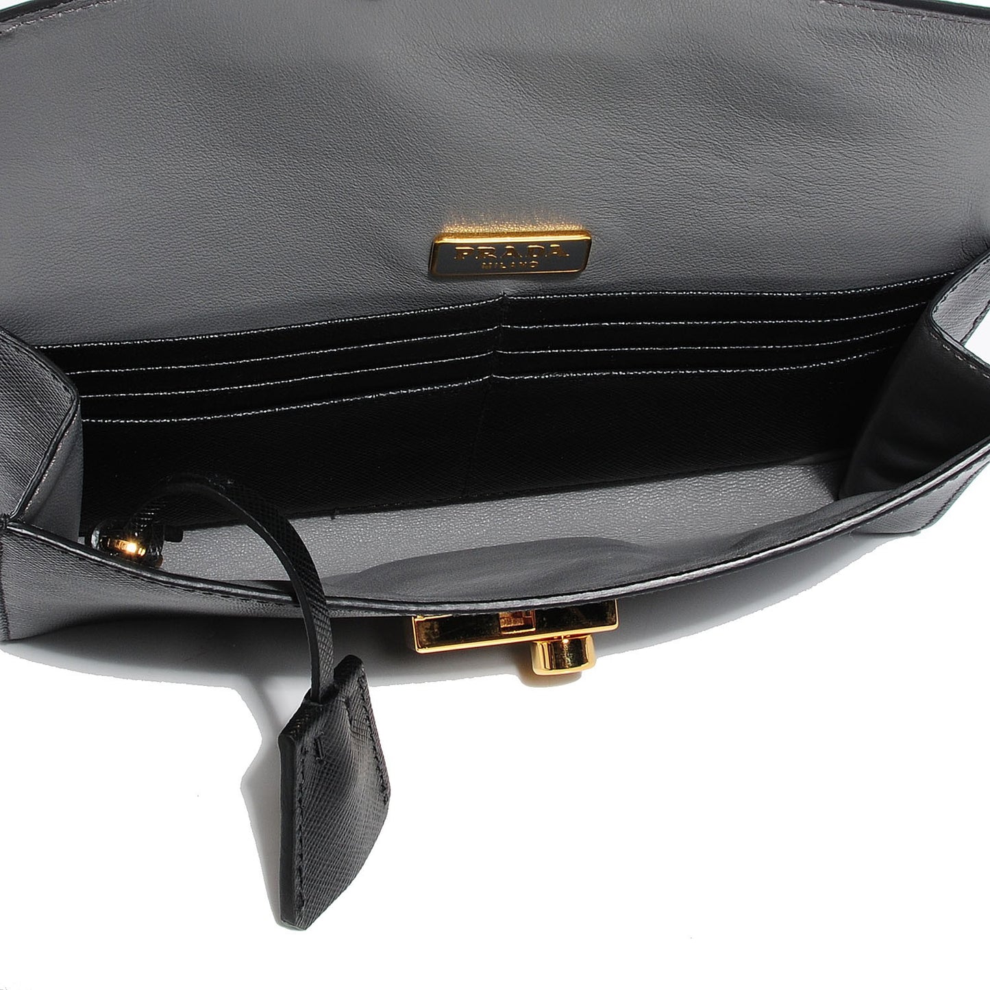 Saffiano Sound Clutch Nero Black