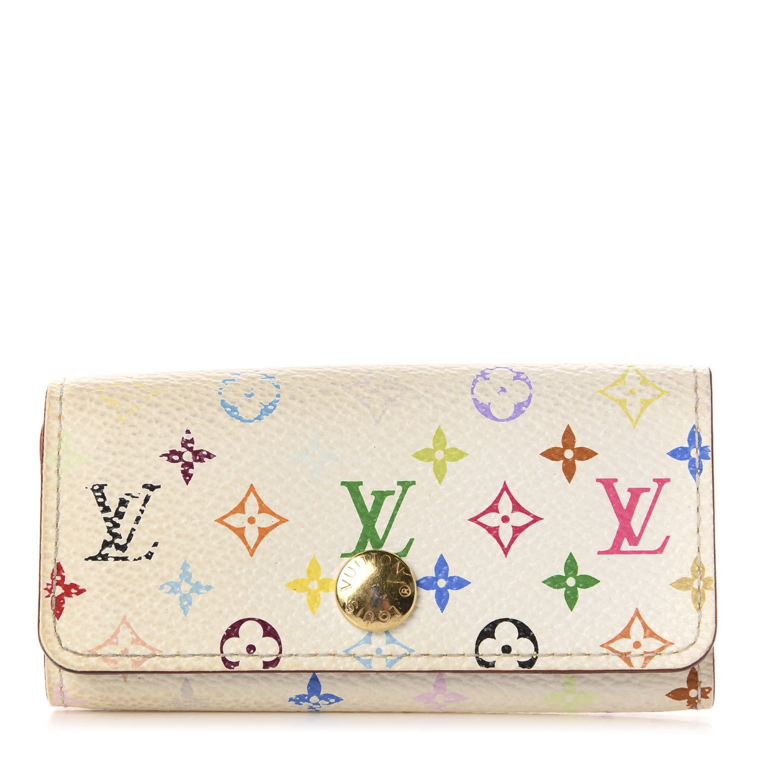 Louis Vuitton Monogram Multicolor Multicles 4 Key Holder White 1 of 8