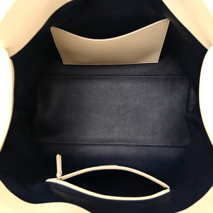 The Row Calfskin Gabriel Foldover Tote Ivory 5 of 9