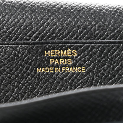 Hermes Epsom Bearn Gusset Wallet Black 6 of 8