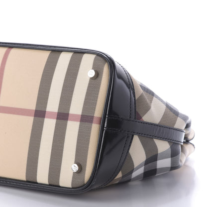 Burberry Nova Check Medium Tote Black 7 of 9