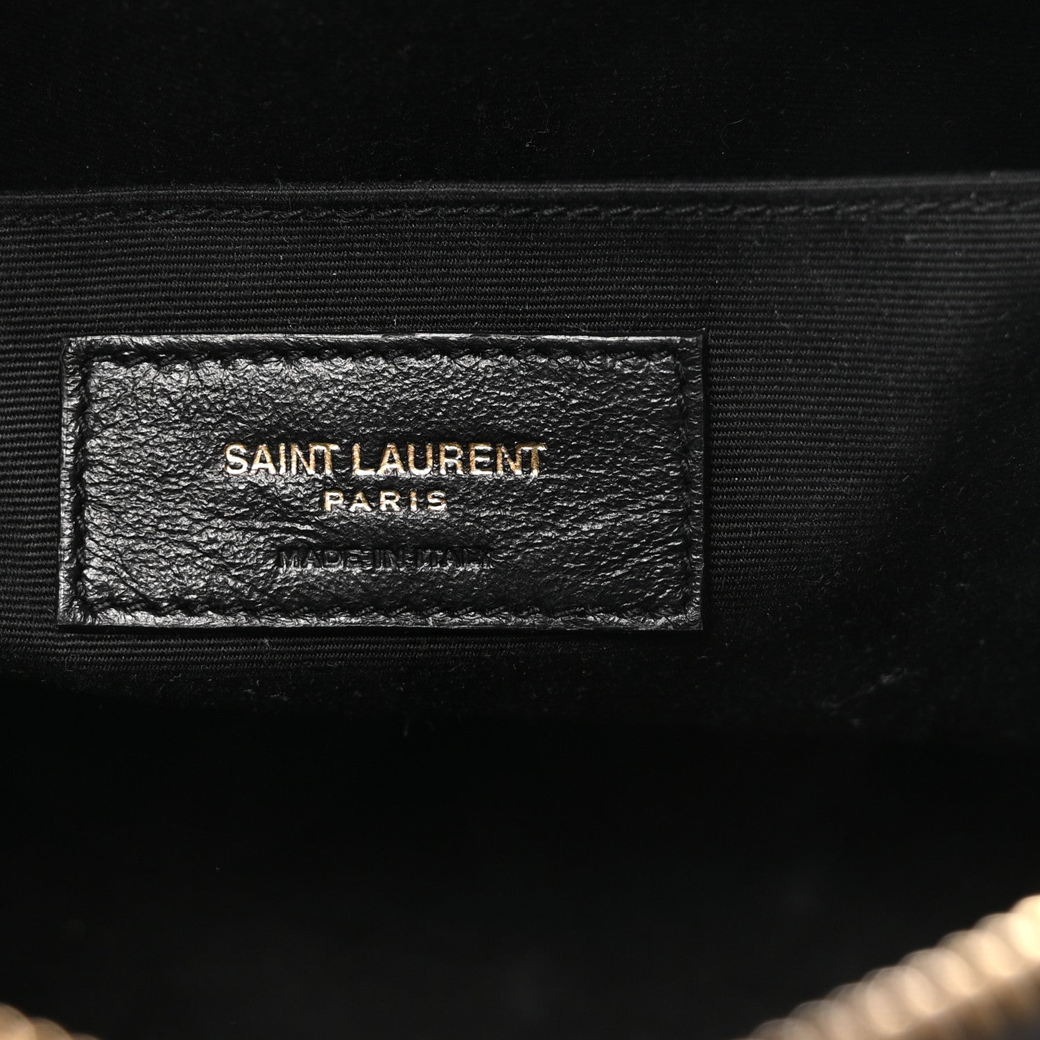 Saint Laurent Calfskin Matelasse Monogram Lou Camera Bag Black 6 of 10
