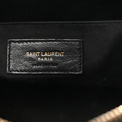 Saint Laurent Calfskin Matelasse Monogram Lou Camera Bag Black 6 of 10