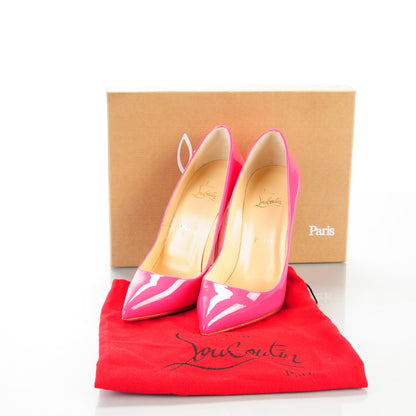 Christian Louboutin Patent Pigalle Follies 120 Pumps 39.5 Pinky 5 of 8