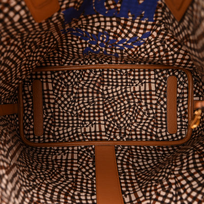 MCM Visetos Medium Liz Reversible Shopper Tote Cognac 9 of 19