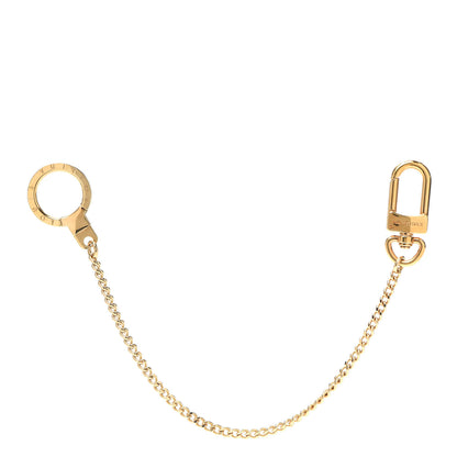 Louis Vuitton Metal Pochette Extender Key Ring Chain Gold 1 of 2