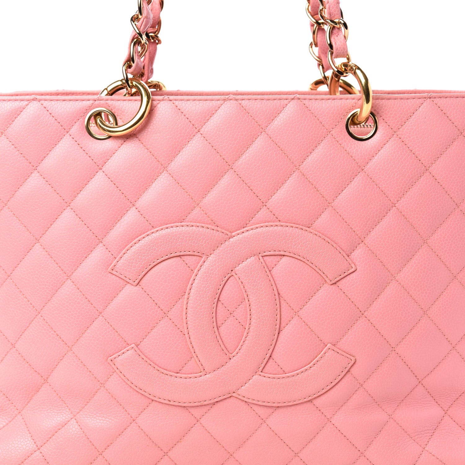 Chanel Caviar Quilted Grand Shopping Tote GST Pink 15 of 15