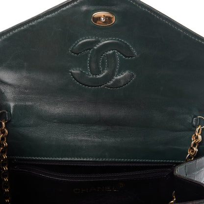 Chanel Alligator Tassel Envelope Flap Green 11 of 13