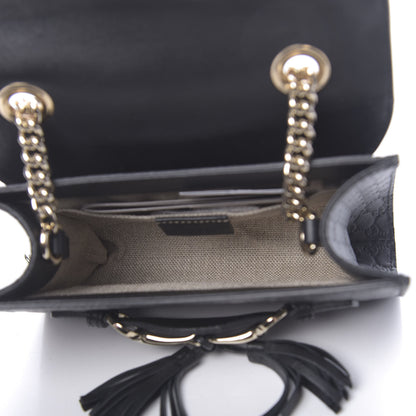 Gucci Soft Microguccissima Mini Emily Chain Shoulder Bag Black 5 of 10