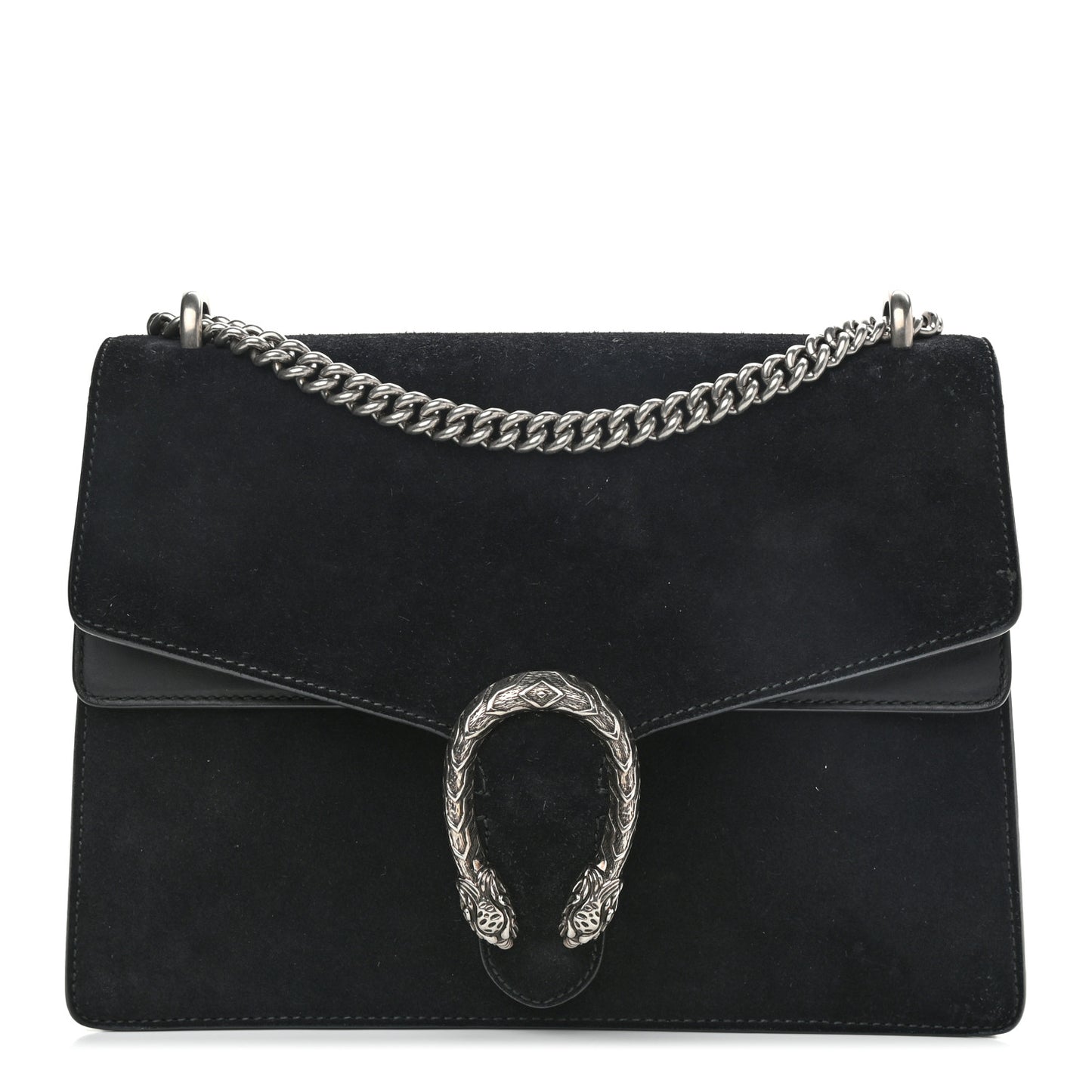Suede Medium Dionysus Shoulder Bag Black