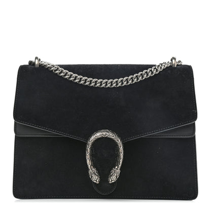 Gucci Suede Medium Dionysus Shoulder Bag Black 1 of 14