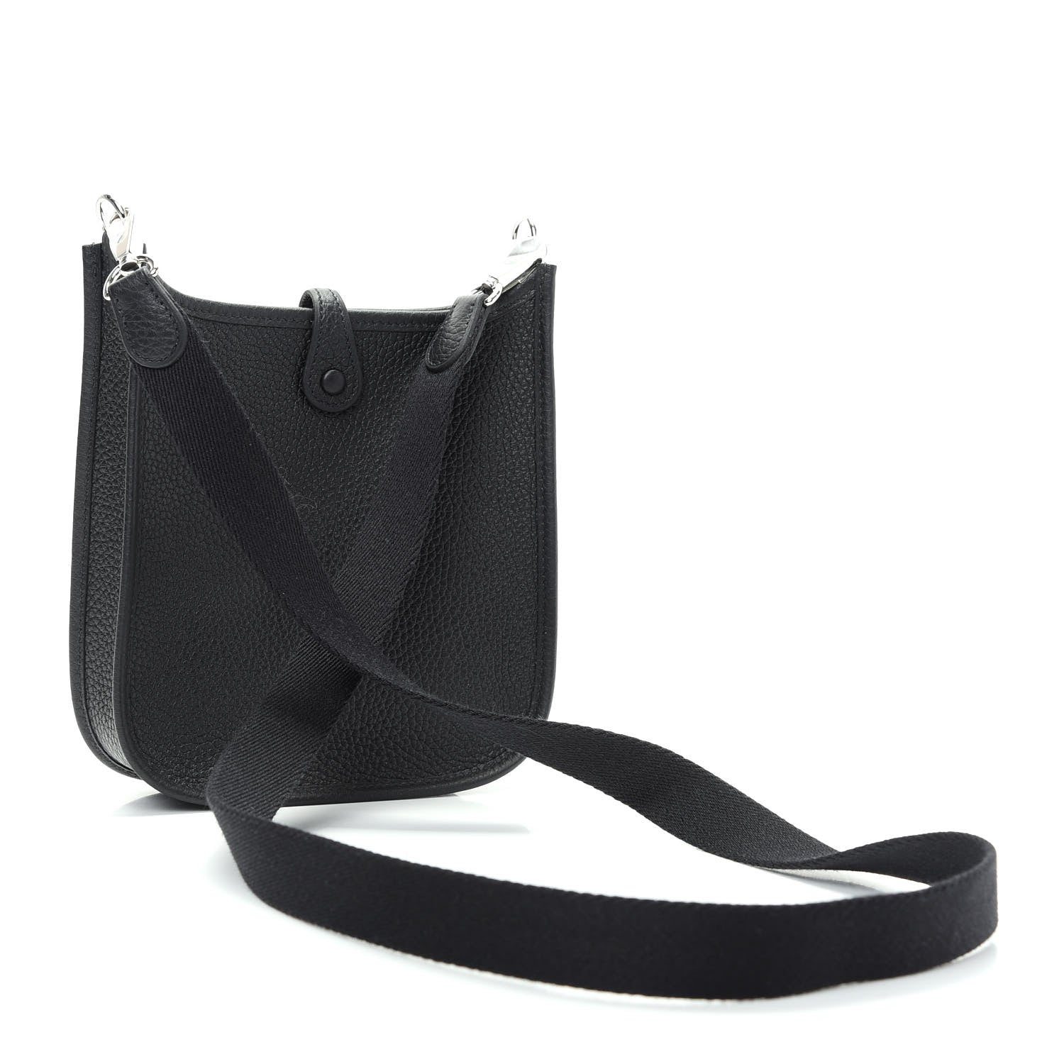 Hermes Taurillon Clemence Evelyne TPM Black 3 of 9