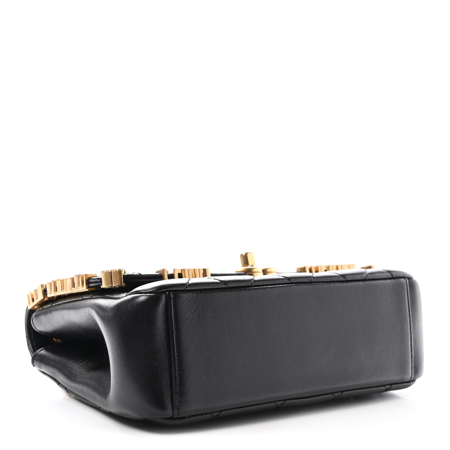Chanel Lambskin Enamel Strass Quilted Mini Paris Monaco Flap Black 4 of 10