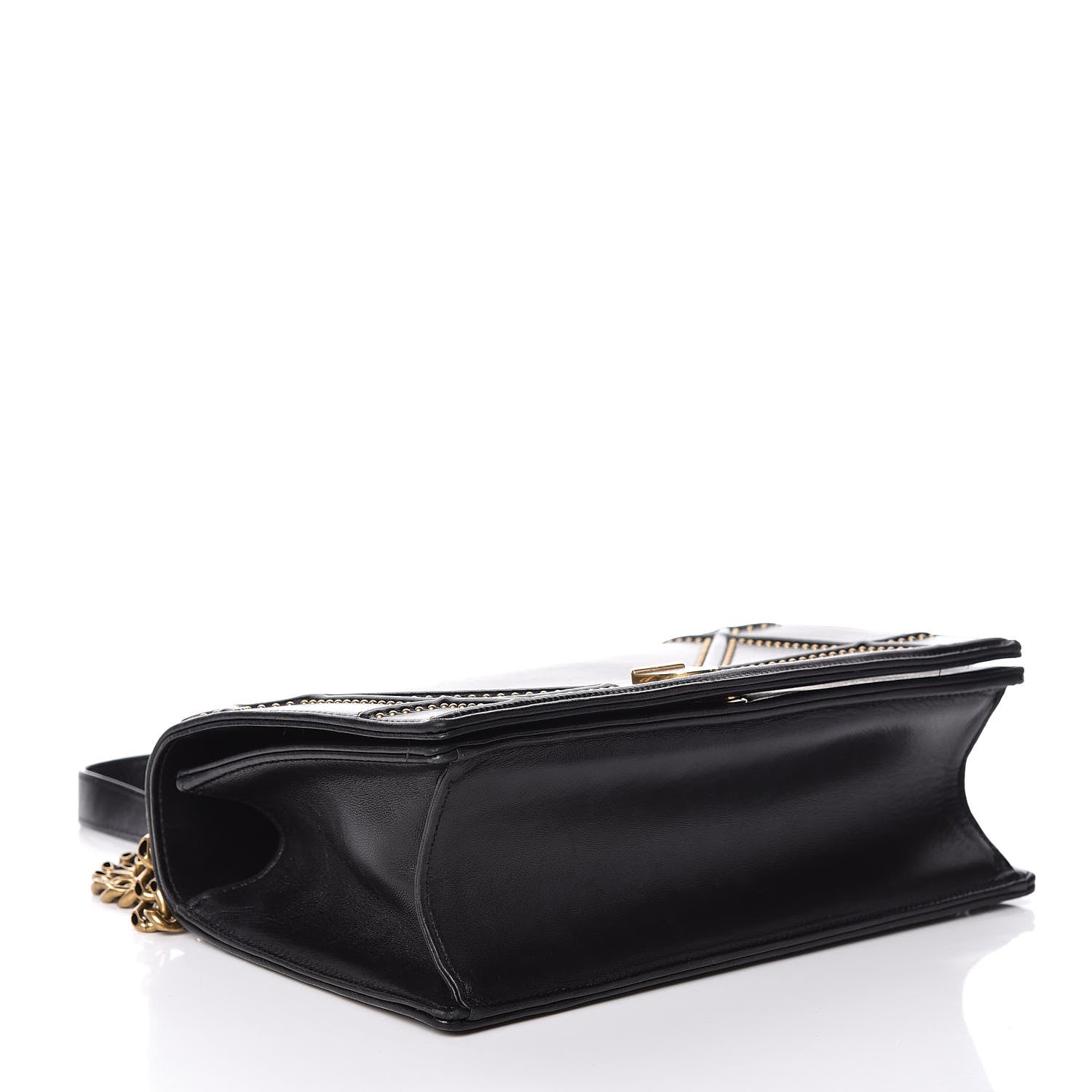 Christian Dior Lambskin Studded Medium Diorama Flap Bag Black 4 of 9