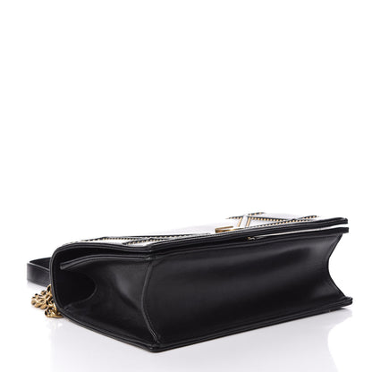 Christian Dior Lambskin Studded Medium Diorama Flap Bag Black 4 of 9
