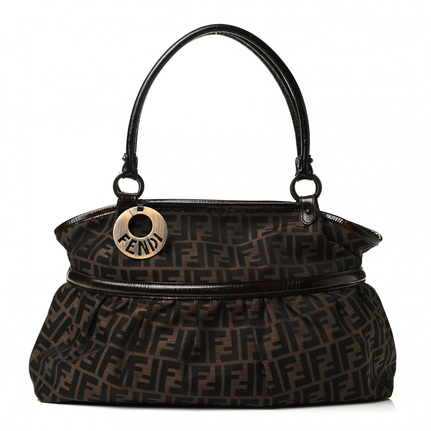Fendi Zucca Large Chef Shopper Tote Tobacco 1 of 4