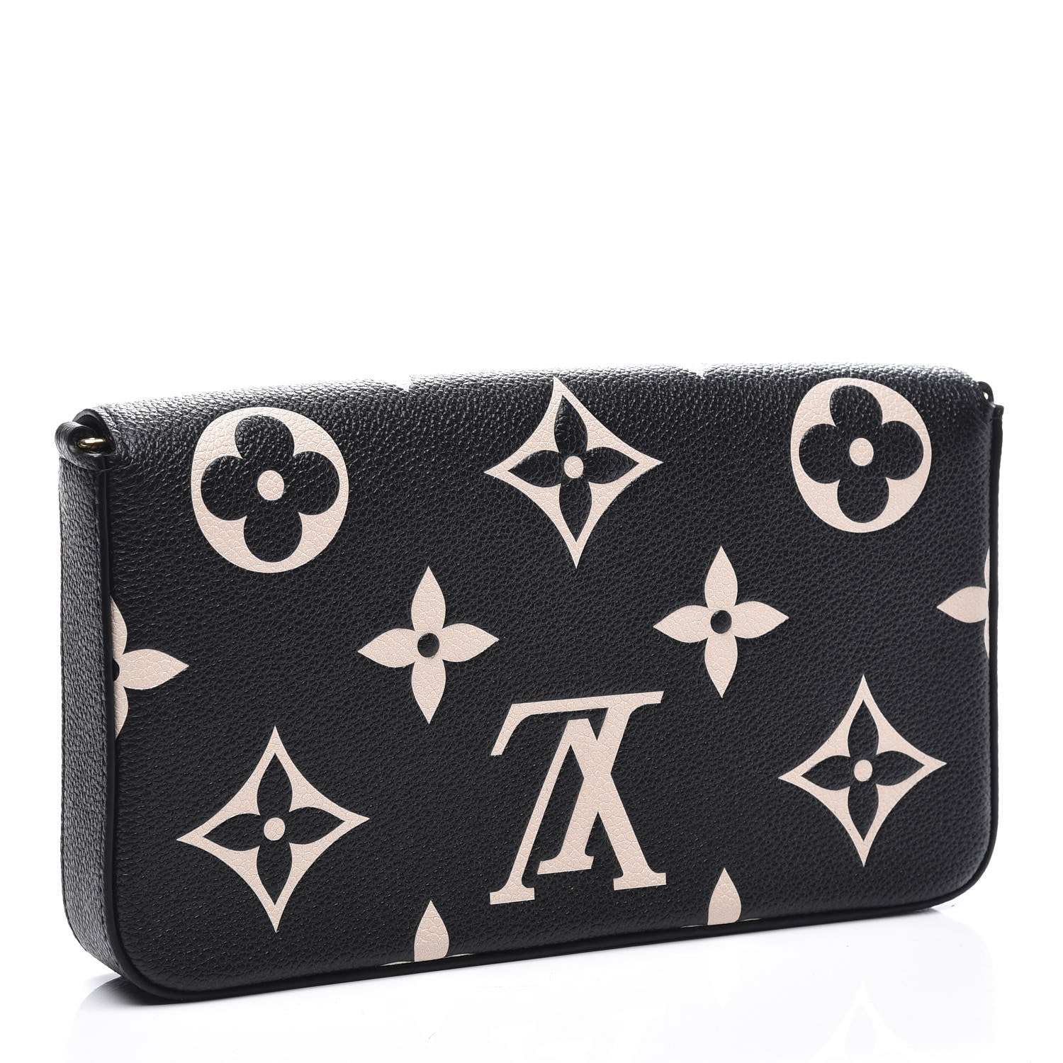 Louis Vuitton Empreinte Monogram Giant Crafty Pochette Felicie Black Creme 2 of 9