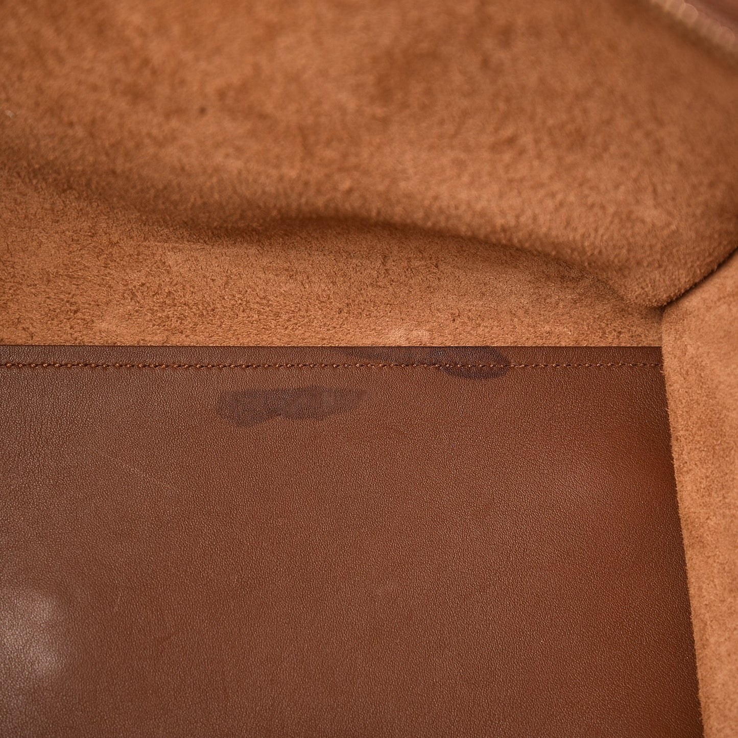 Calfskin Small Classic Y Cabas Cognac