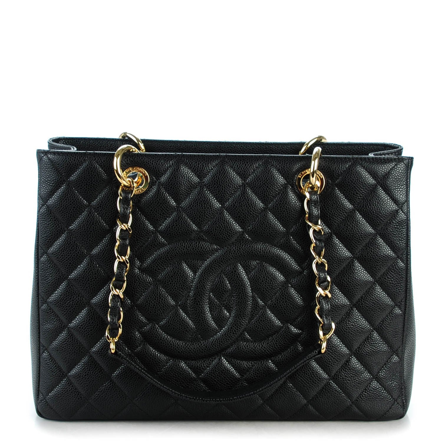 Chanel Caviar Quilted Grand Shopping Tote GST Black 1 of 7