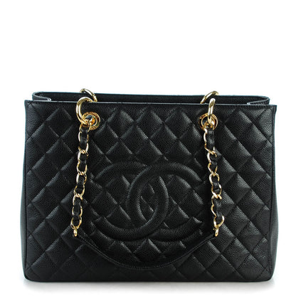 Chanel Caviar Quilted Grand Shopping Tote GST Black 1 of 7