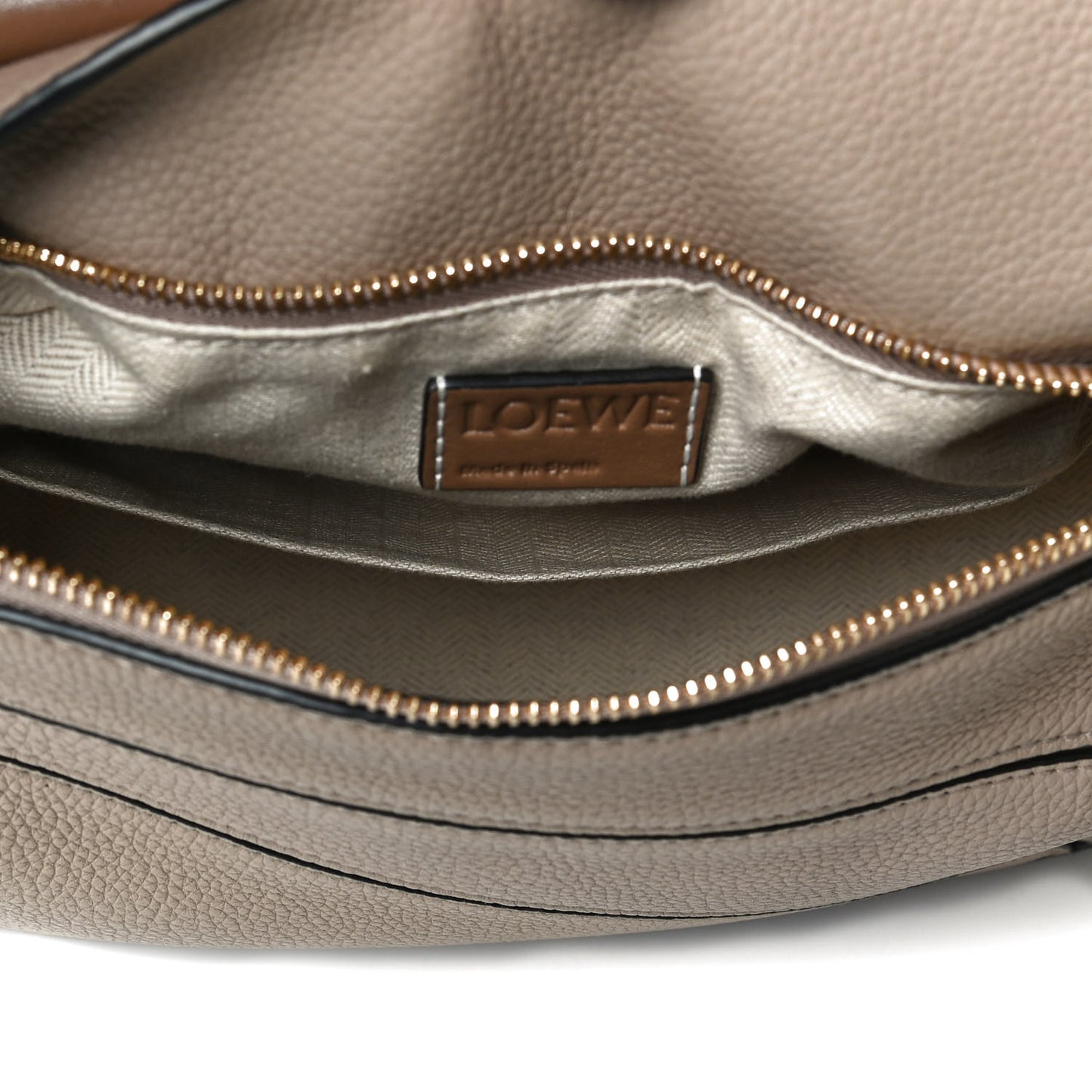 Grained Calfskin Small Puzzle Bag Sand Mink