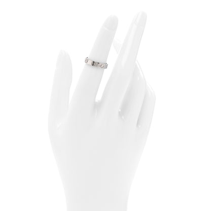Cartier 18K White Gold 3.5mm LOVE Wedding Band Ring 48 4.5 2 of 4