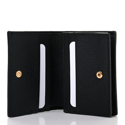 Gucci Dollar Calfskin GG Supreme Monogram GG Marmont Card Case Black Beige Ebony 5 of 7