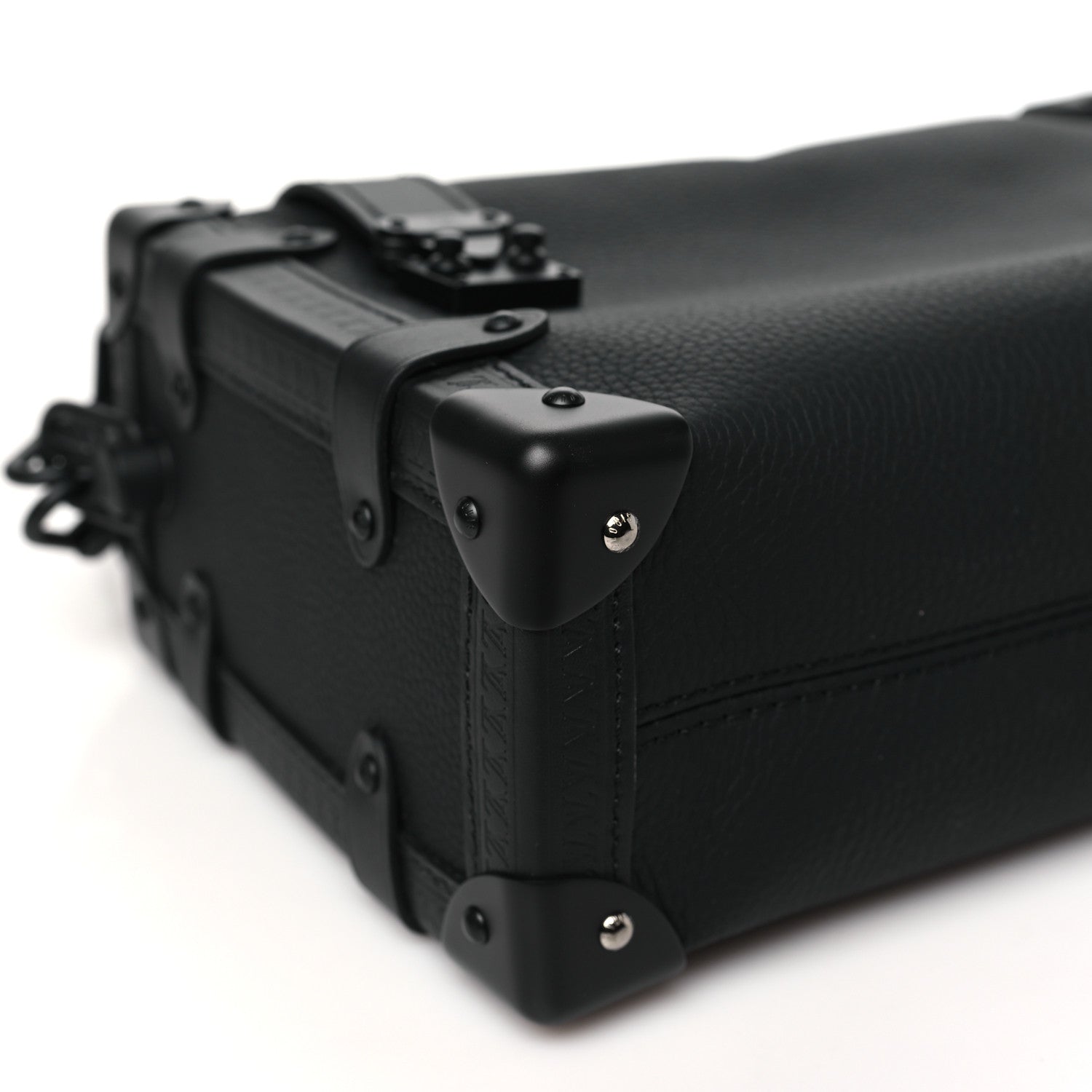 Louis Vuitton Calfskin Side Trunk MM Black 8 of 10
