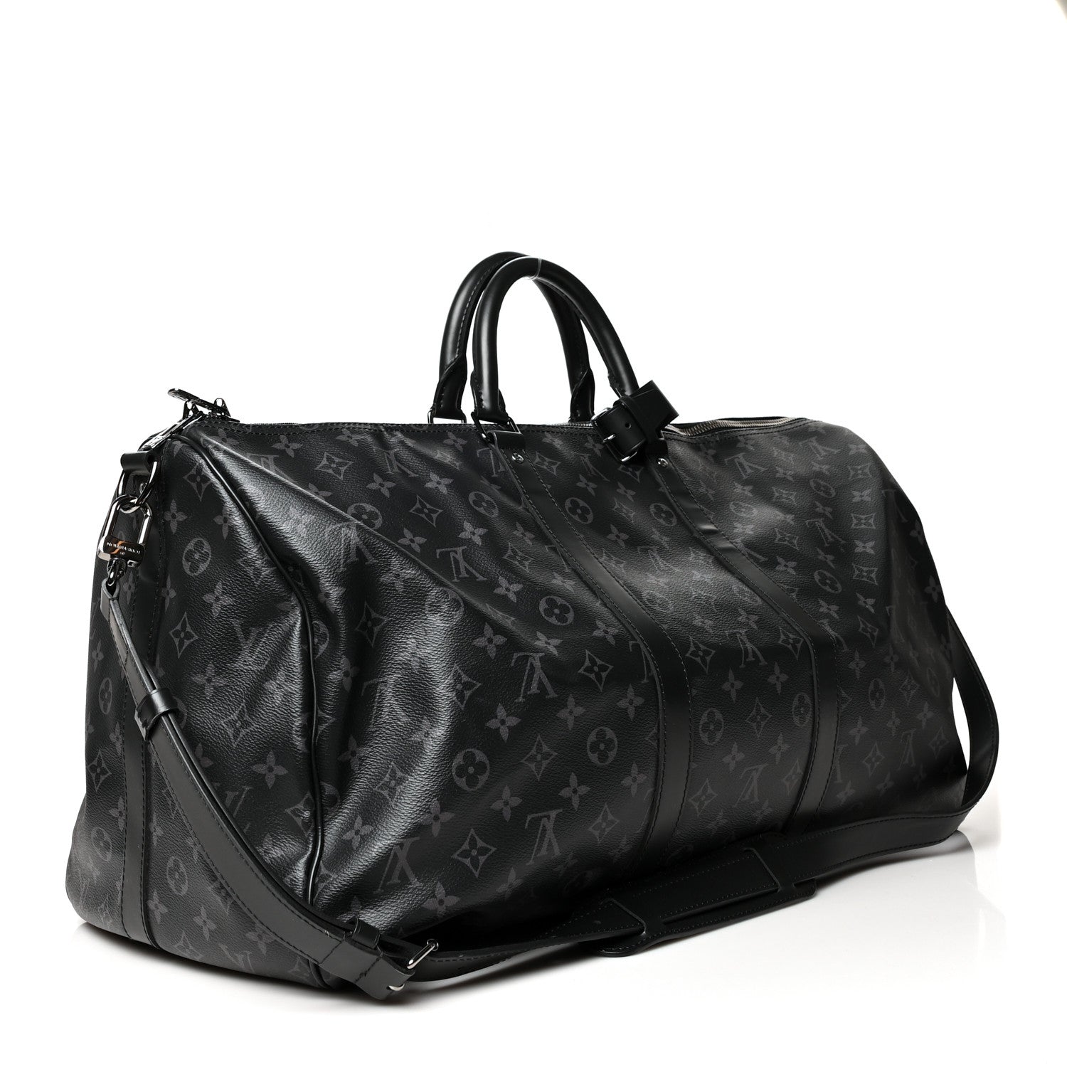 Louis Vuitton Monogram Eclipse Keepall Bandouliere 55 3 of 13
