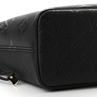 Louis Vuitton Empreinte Monogram Giant Neverfull MM Black 9 of 11