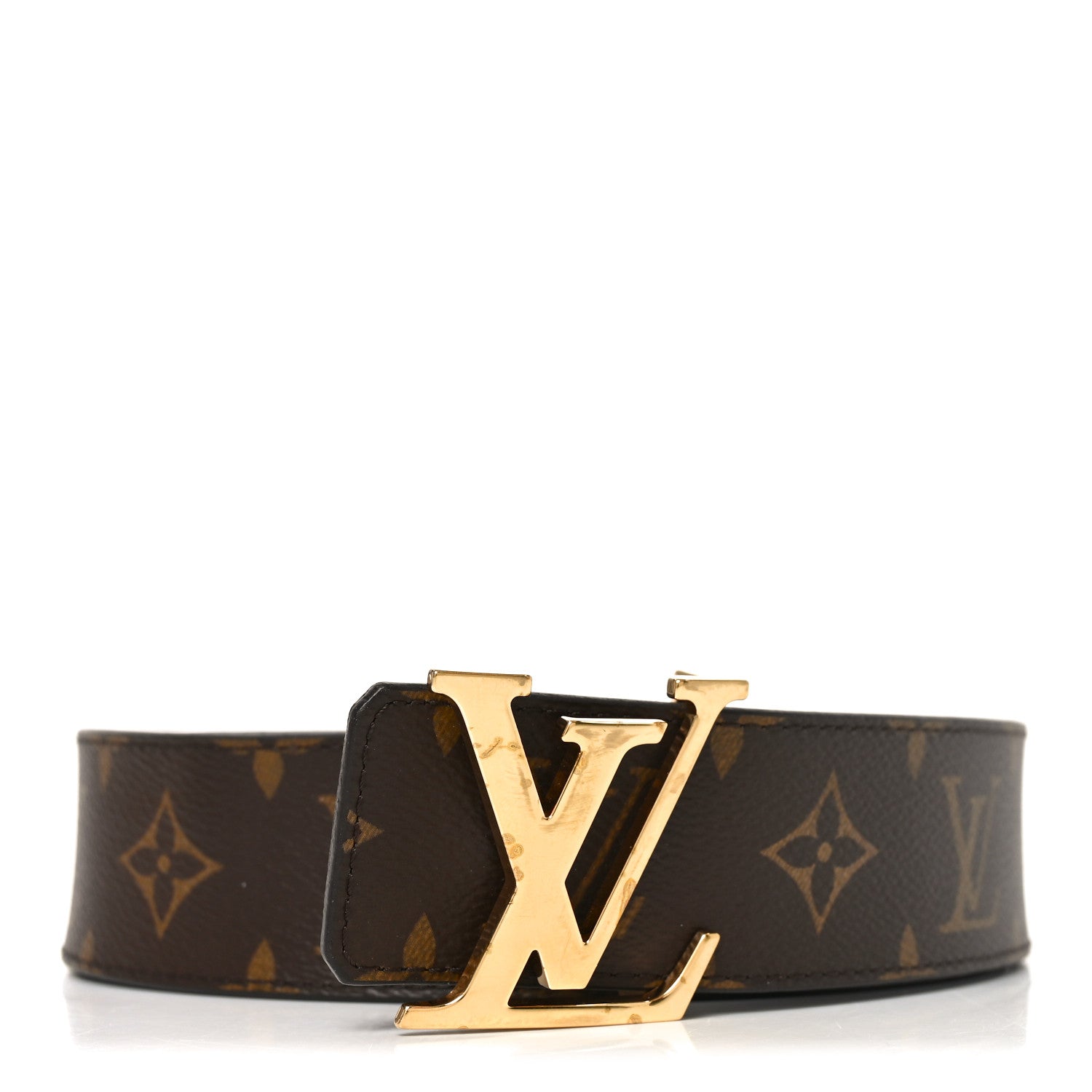 Louis Vuitton Monogram Calfskin 40mm LV Initiales Reversible Belt 95 38 Brown 1 of 4