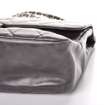 Chanel Glazed Calfskin Quilted Small CC Delivery Tote Grey 11 of 12