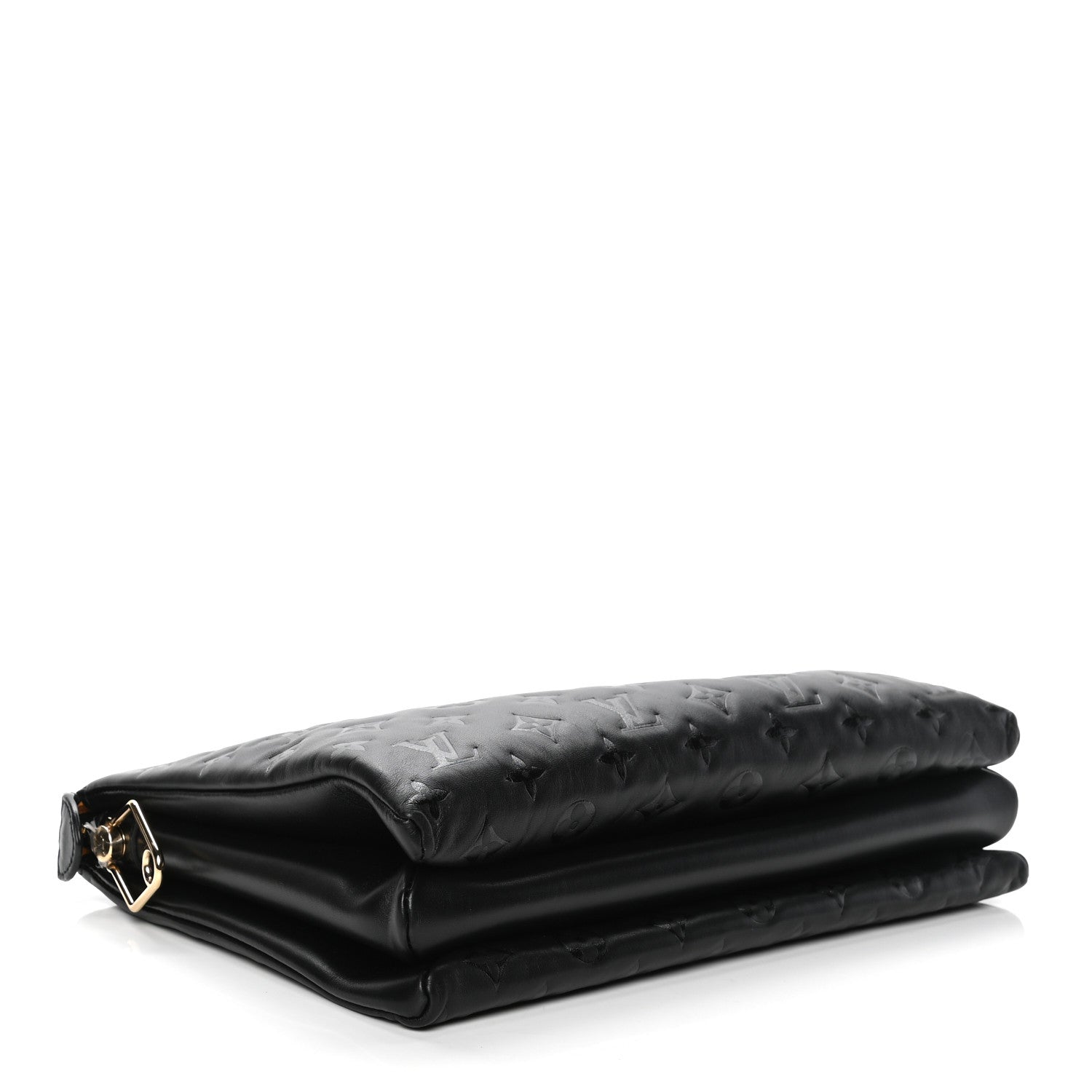Louis Vuitton Lambskin Embossed Monogram Coussin MM Black 4 of 6