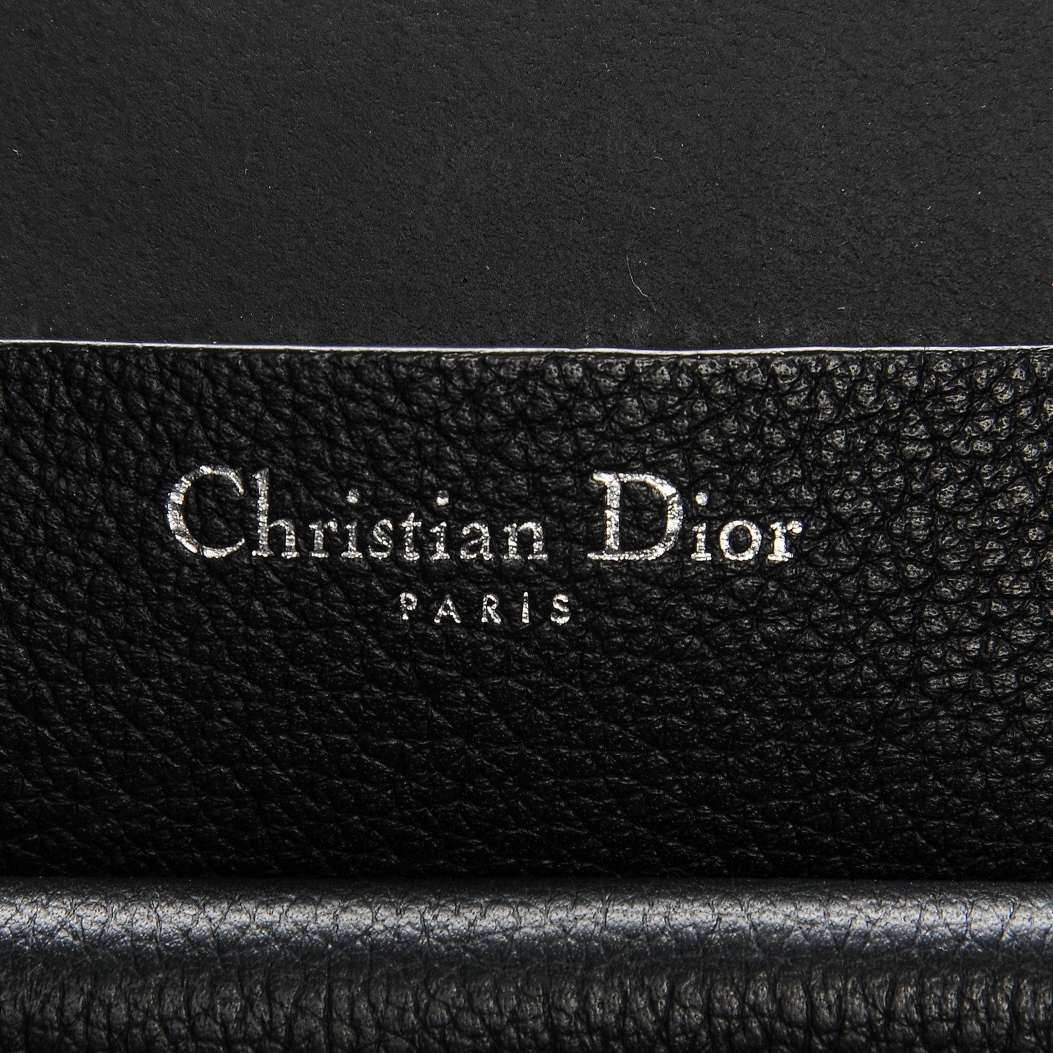 Christian Dior Supple Grained Calfskin Large Open Bar Tote Black 7 of 7