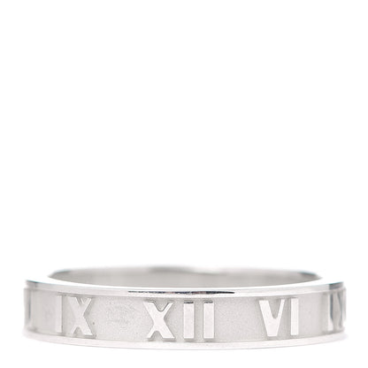 Tiffany Sterling Silver Narrow Atlas Ring 59 8.75 3 of 6