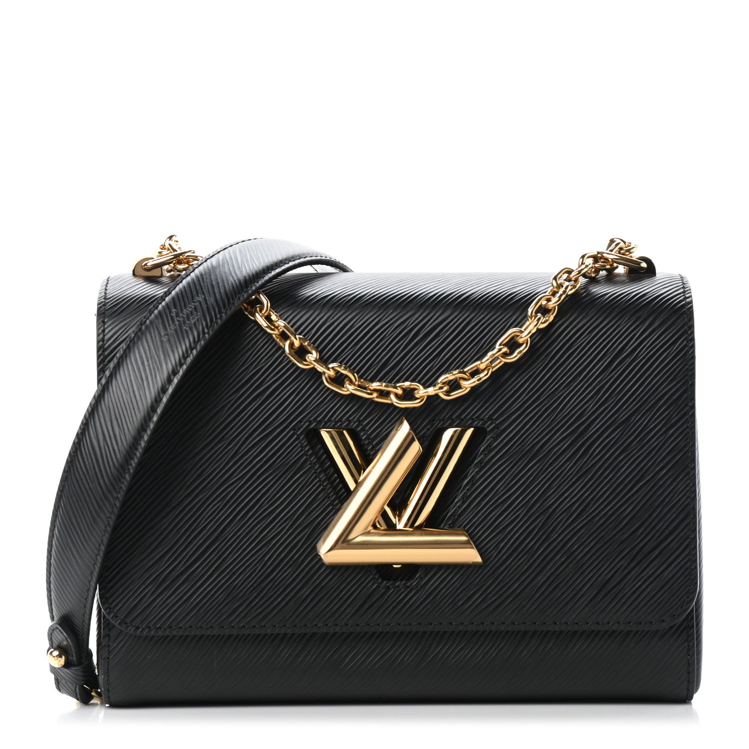 Louis Vuitton Epi Twist Shoulder Bag MM Black 1 of 9