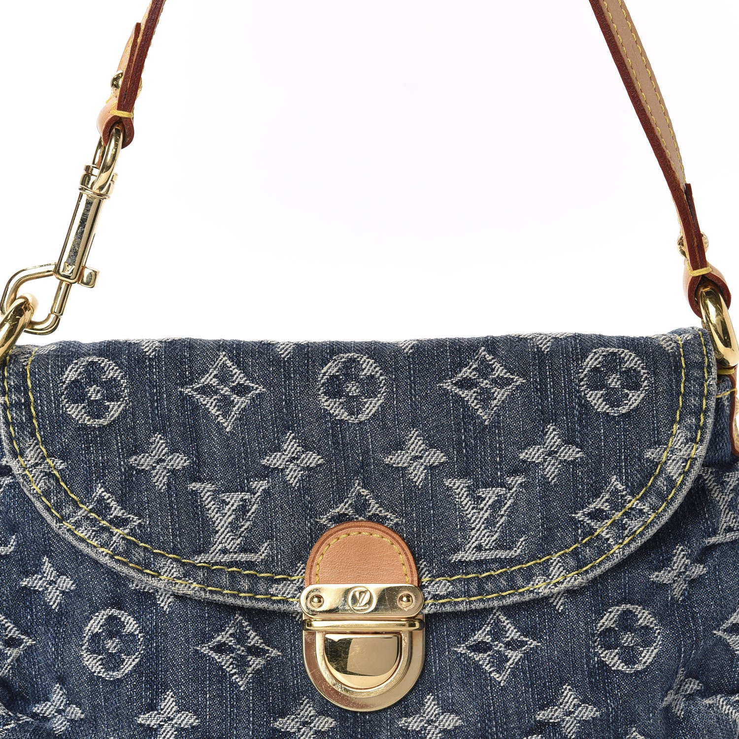 Louis Vuitton Monogram Denim Mini Pleaty Blue 10 of 10