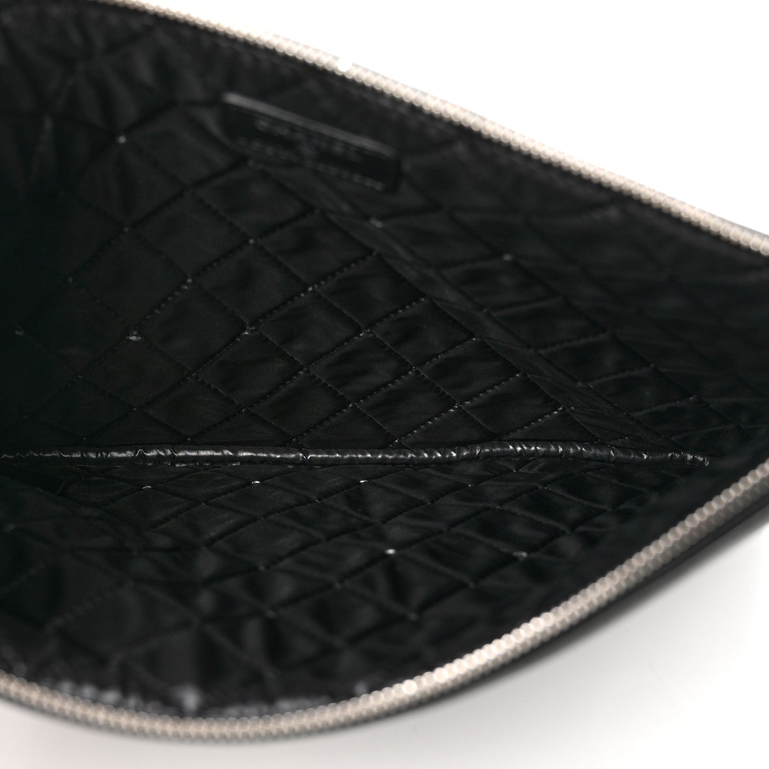 Chanel Lambskin Medium Cuba Car Cosmetic Case Black 5 of 7