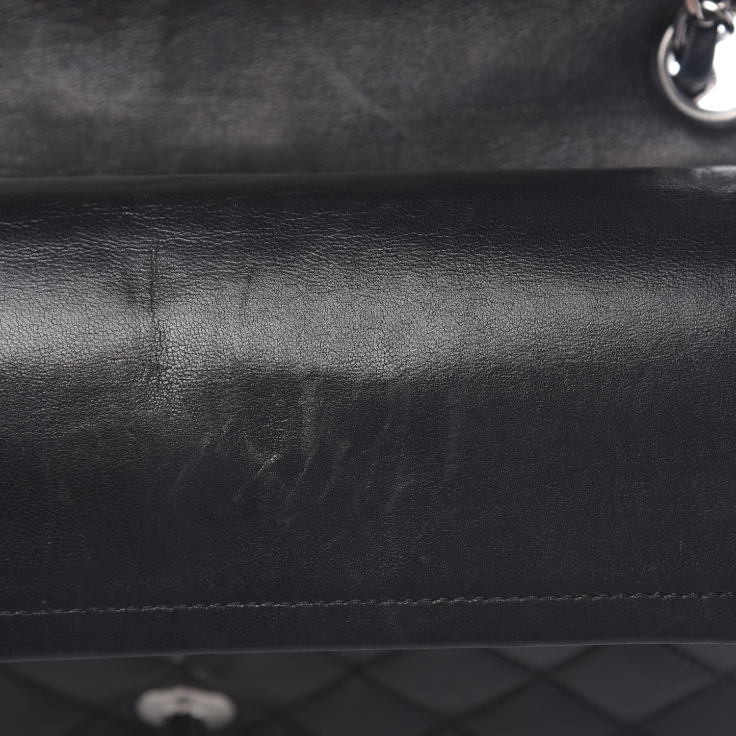 Chanel Lambskin Quilted Medium Double Flap Black 11 of 17
