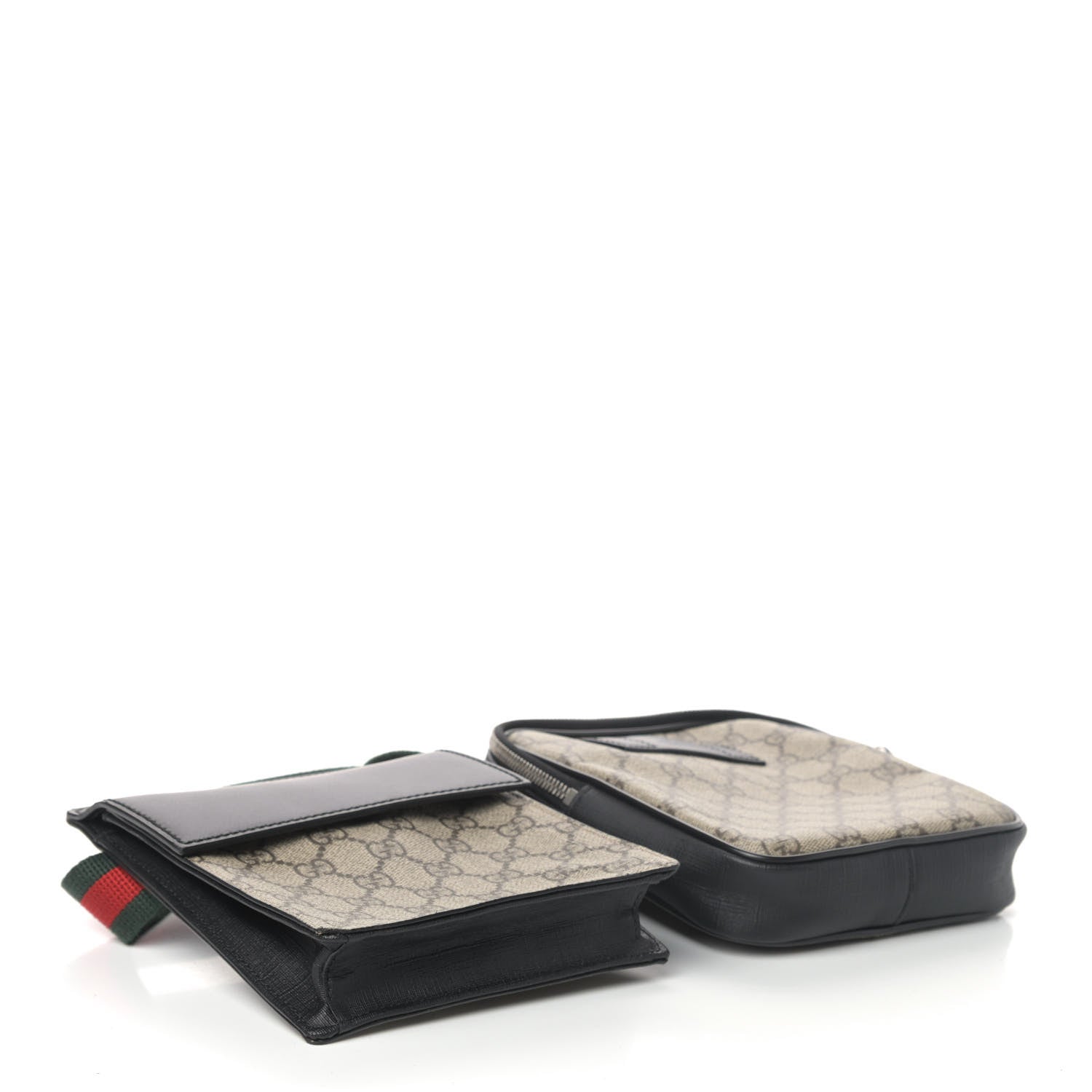 Gucci GG Supreme Monogram Web Belt Bag Black 3 of 4