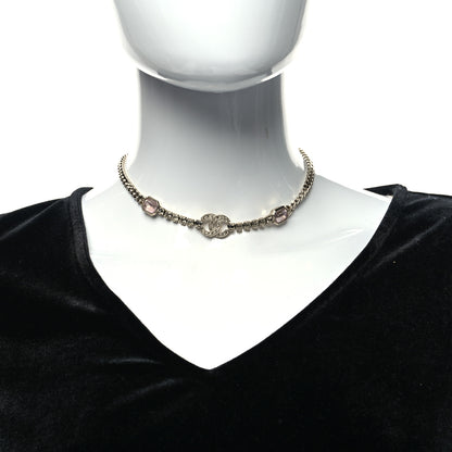 Chanel Crystal CC Choker Gold Pink 2 of 5