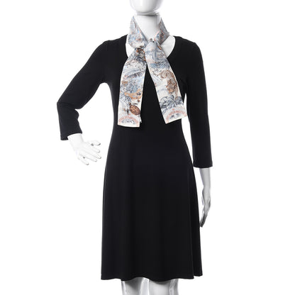 Louis Vuitton Silk Voyage Extraordinaire Bandeau Blue Grey 2 of 6