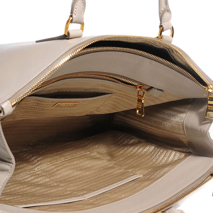 Prada Saffiano Lux Extra Large Galleria Double Zip Tote Pomice 6 of 11