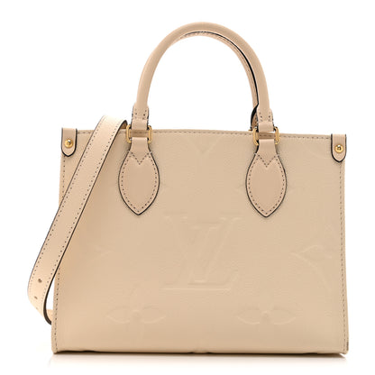 Louis Vuitton Empreinte Monogram Giant Onthego PM Cream Beige 1 of 9