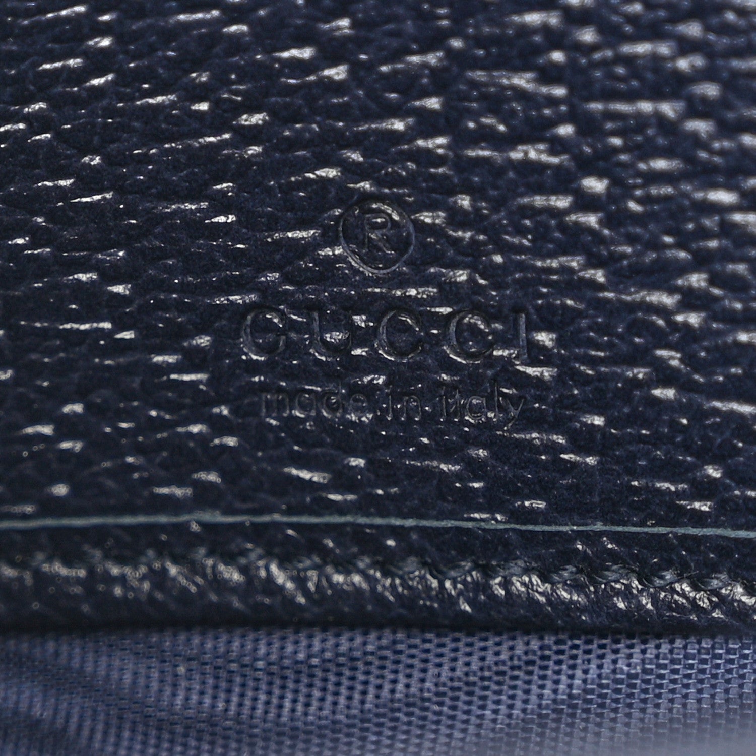 Gucci GG Supreme Monogram Textured Dollar Calfskin Web Ophidia Zip Around Wallet Beige Blue 6 of 10