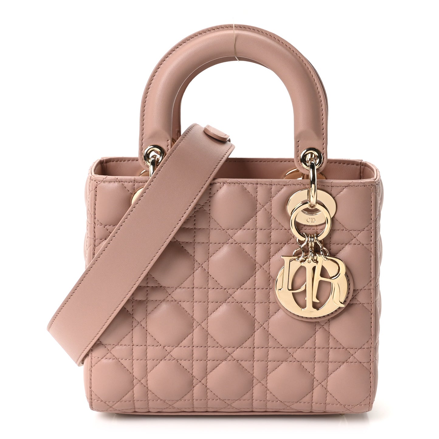 Lambskin Cannage Small Lucky Badges My Lady Dior Fard